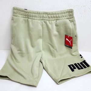 PUMA SHORTS SIZE SMALL SPRING MOSS COLOR